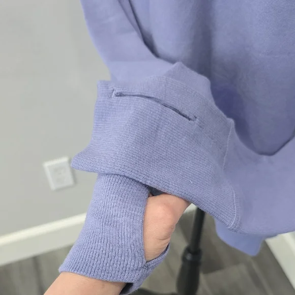 NWT - ATHLETA SERENDIPITY BLUE SOFT Athleta Coaster Luxe Sweatshirt - Picture 9 of 13